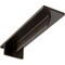 Ekena Millwork Heaton Hidden Support Steel Bracket w/ 8" Support Depth, Antiqued Bronze 3"W x 12"D x 2"H BKTM03X12X02HEABZ - alternate 1